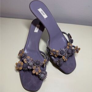 Prada Women's Lavender Floral Sandals